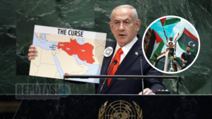 Netanyahu Menggila di PBB: Sebut Negara Palestina Sebagai ‘Bunuh Diri Nasional’ Israel, Tuding Eropa Dukung Teroris!