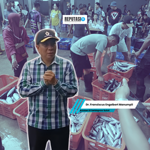 Fransiscus Manumpil Sambangi Nelayan Tumumpa, Tegaskan Komitmen Pemprov Sulut pada Ekonomi Biru