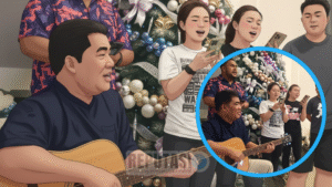 Viral! Gubernur Yulius Selvanus Tampil Sederhana, Petik Gitar dan Nyanyi Lagu Rohani Bersama Keluarga, Warganet: “Pemimpin dengan Hati yang Tulus!”