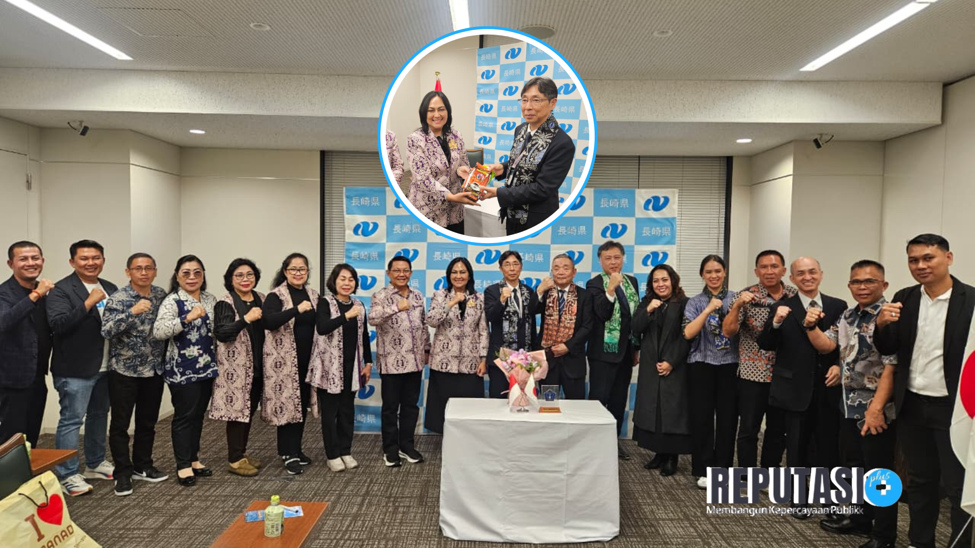 First Lady Sulut Gegerkan Nagasaki! Pesan Penting Gubernur Disampaikan di Pertemuan Resmi Tingkat Prefektur