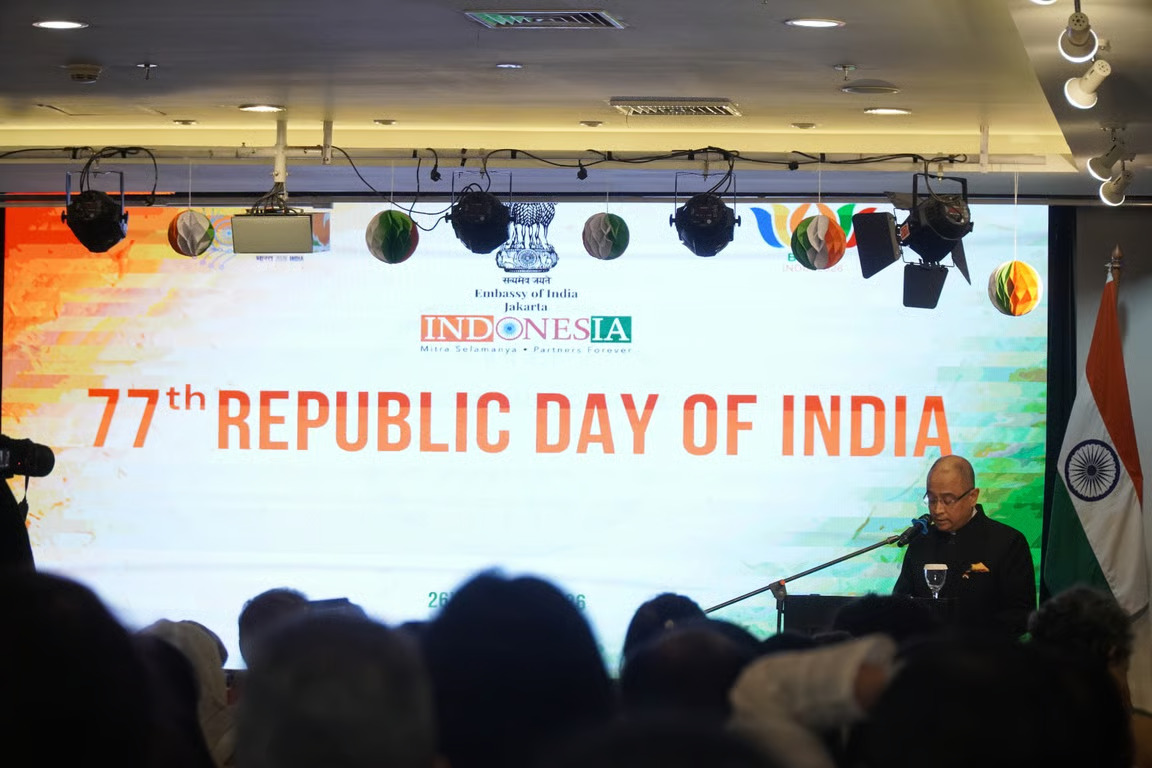 Kedutaan Besar India di Jakarta Peringati Hari Republik India ke-77
