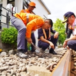 Waspada Cuaca Ekstrem, KAI Daop 7 Madiun Tingkatkan Mitigasi dan Kesiapsiagaan Prasarana