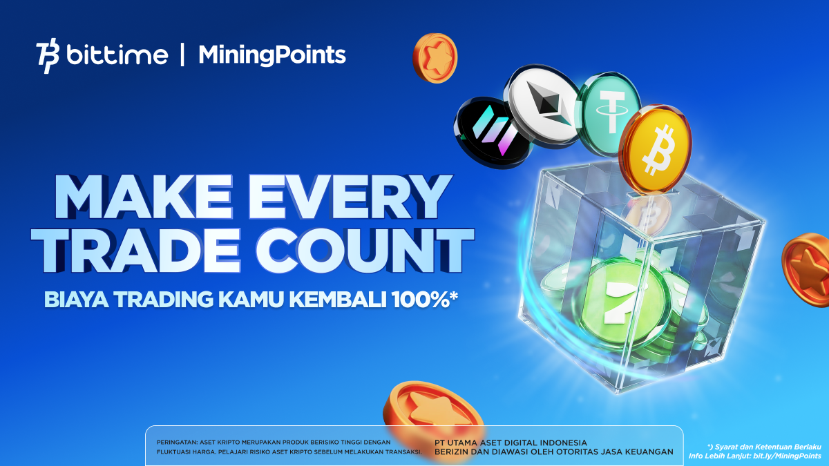 Bittime Luncurkan Program Mining Points bagi Seluruh Investor, dengan Total Prize Pool hingga 100.000 USDT