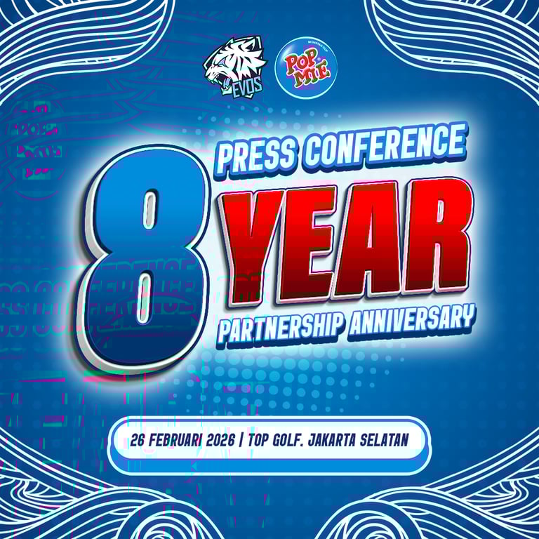 8 Tahun Kolaborasi EVOS dan Pop Mie: Konsisten Menggerakkan Semangat Generasi Muda Esports Indonesia!