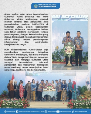 Menjahit Simpul Pembangunan di Sulawesi Utara