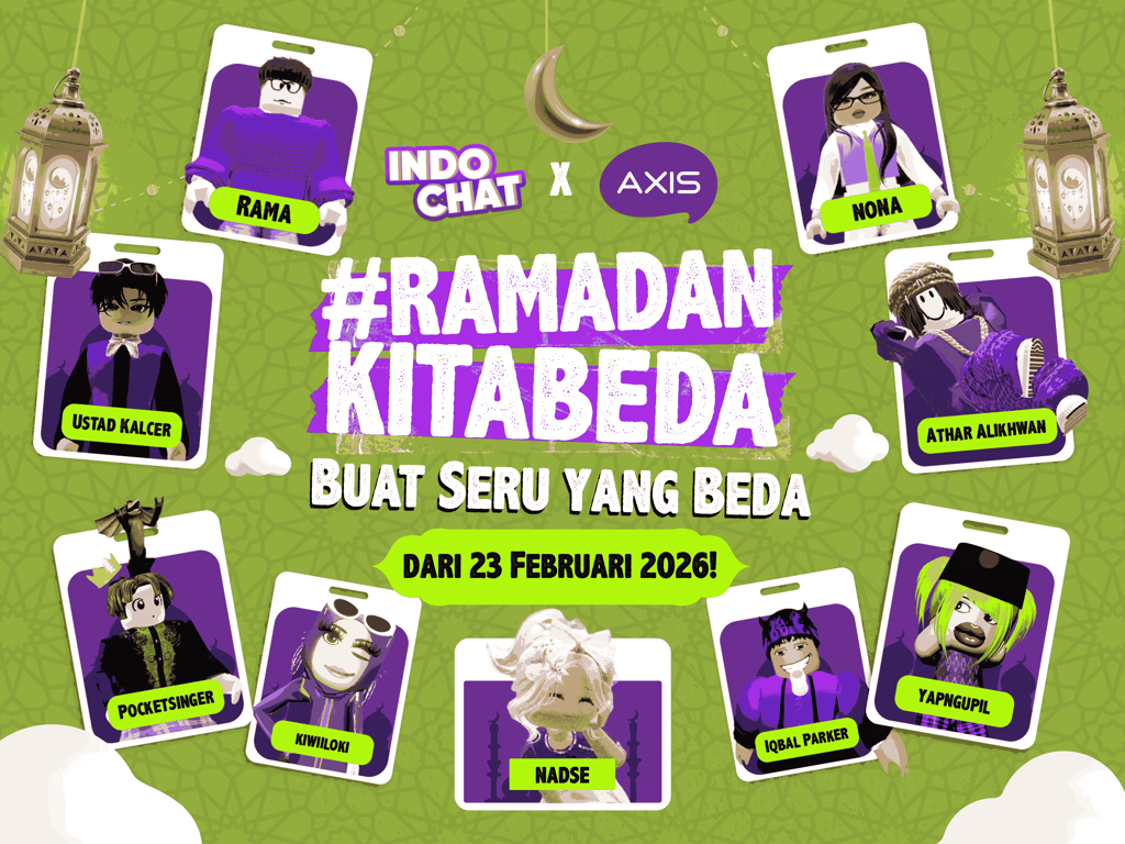 AXIS Bersama EVOS Ramaikan Roblox Lewat Aktivasi #RamadanKitaBeda di Map Indo Chat