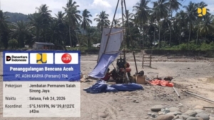 Kementerian PU Mulai Tahap Awal Pembangunan Jembatan Rangka Baja di Desa Salah Sirong, Kabupaten Bireuen, Aceh