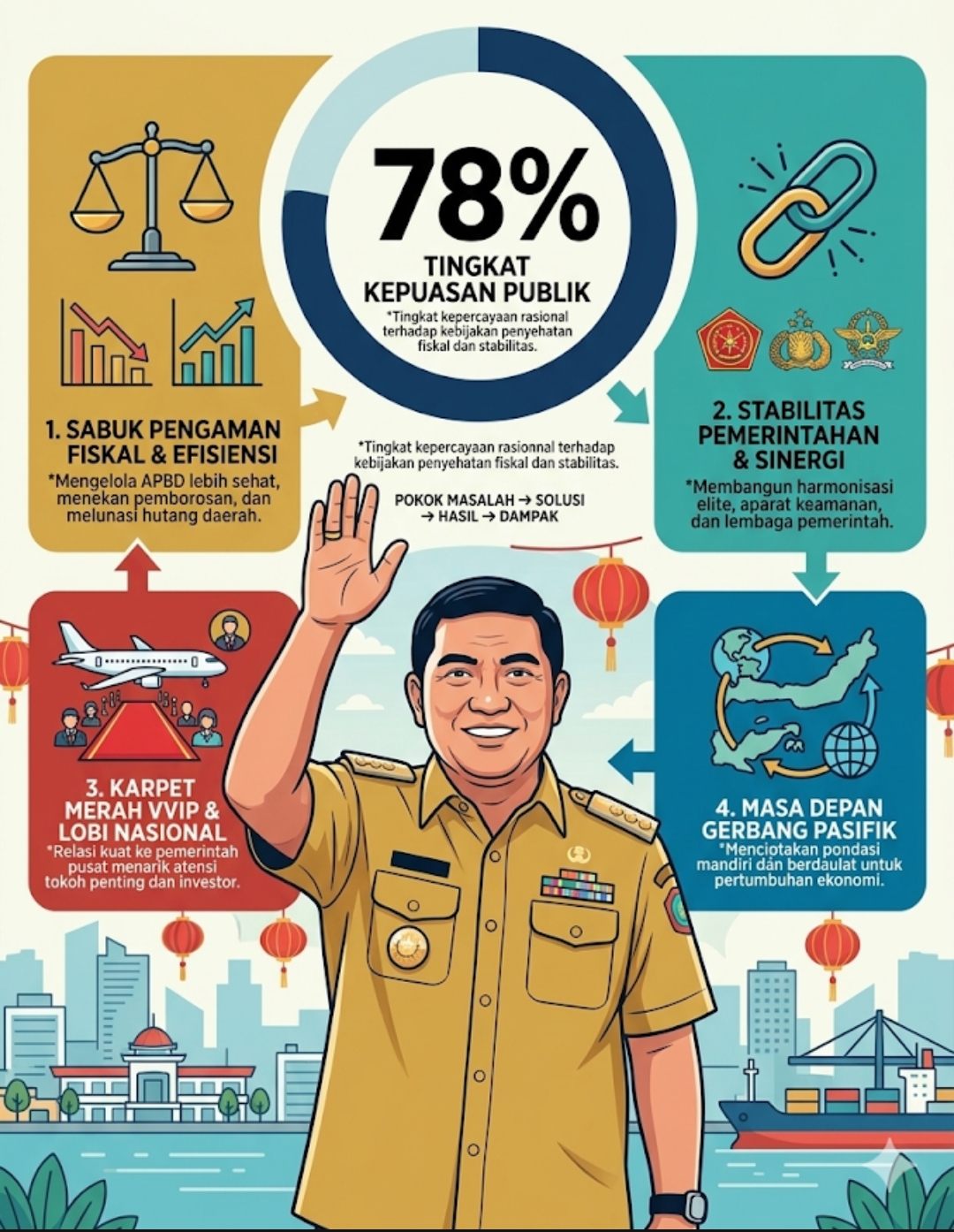 EFEK 78%: Bersih-Bersih Hutang, Karpet Merah VVIP, dan Menangnya Nalar Warga Nyiur Melambai