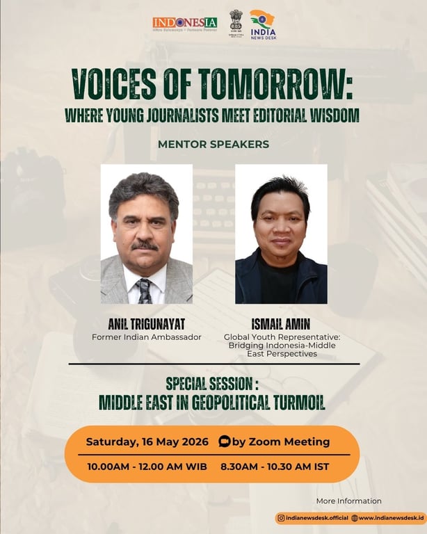 Voices of Tomorrow Special Session Bahas Gejolak Timur Tengah dan Tantangan Jurnalisme Global