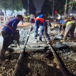 Ada Pekerjaan Perbaikan Geometri Jalan Rel, KAI Daop 1 Jakarta Imbau Pengguna Jalan Hindari JPL 14 dan Gunakan Jalur Alternatif