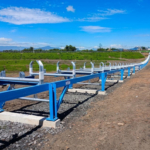 Jalur
penyangga sistem ban berjalan (conveyor belt support structure)    