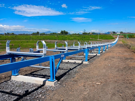 Jalur
penyangga sistem ban berjalan (conveyor belt support structure)
