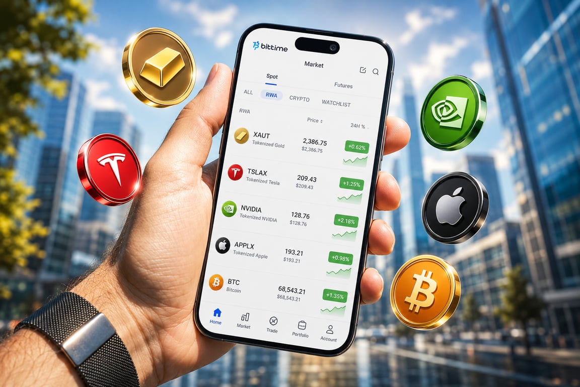 Pasar Kripto Masih Stagnan, Data Bittime Ungkap Minat Investor terhadap Tokenisasi Saham AI Terus Meningkat