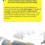 Asia Afrika Festival 2026 Digelar Akhir Pekan di Kota Bandung, KAI Daop 2 Bandung Imbau Pelanggan Datang ke Stasiun Lebih Awal