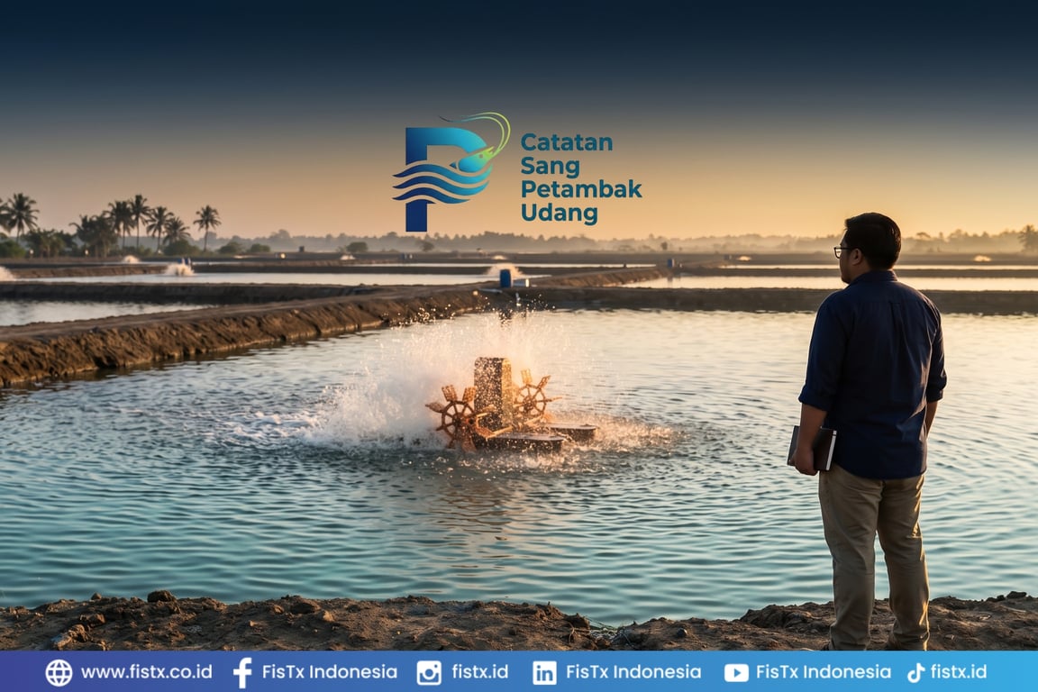 CEO FisTx Rico Wisnu Wibisono Luncurkan Seri “Catatan Sang Petambak Udang”, Bagikan Pengalaman Lapangan Lewat Tiga E-Book Gratis