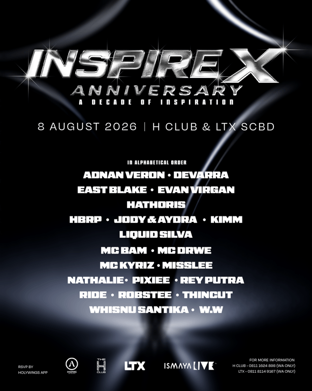 Rayakan 10 Tahun Perjalanan, Inspire Artistry Hadirkan Block Party Terbesar di Jakarta