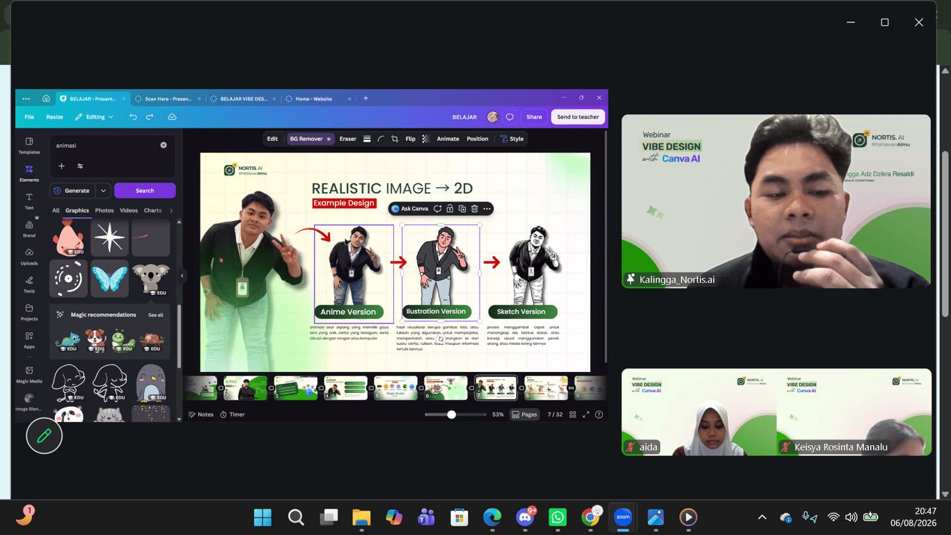 Telkom AI Center Malang Dukung Pengembangan Skill Digital melalui Vibe Design with Canva AI