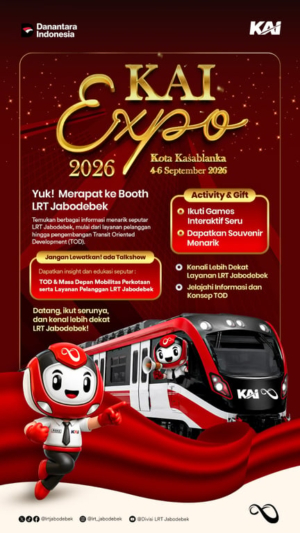 LRT Jabodebek Hadir di KAI Expo 2026, Kenalkan Layanan hingga Potensi Ekosistem Stasiun