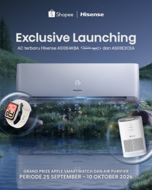 Hisense Luncurkan AC Generasi Terbaru, Eksklusif di Shopee pada 25 September–10 Oktober 2026