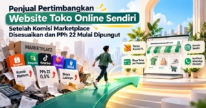 Penjual Pertimbangkan Website Toko Online Sendiri Setelah Komisi Marketplace Disesuaikan dan PPh 22 Mulai Dipungut